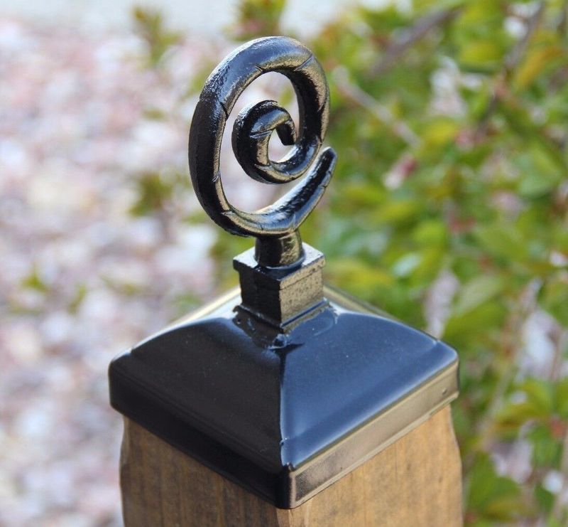 Install Decorative Post Caps And Finials