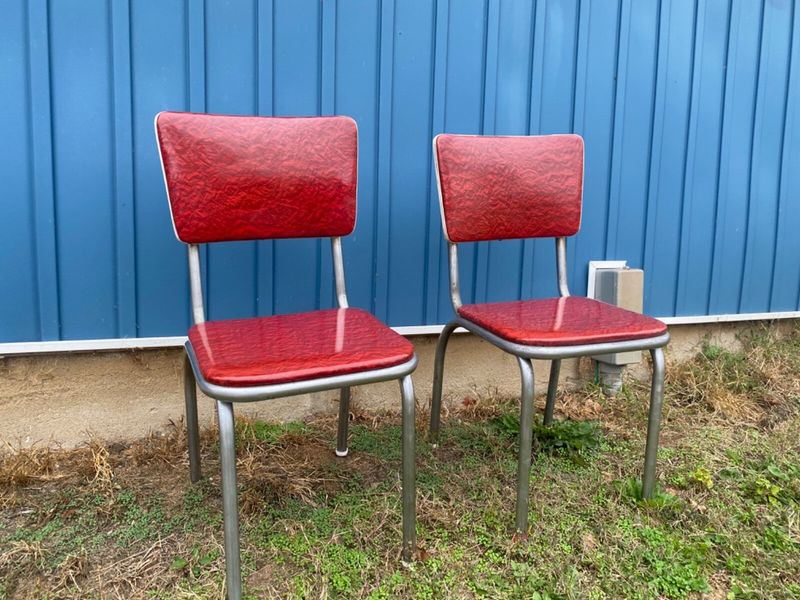 Vinyl padded kitchen chairs