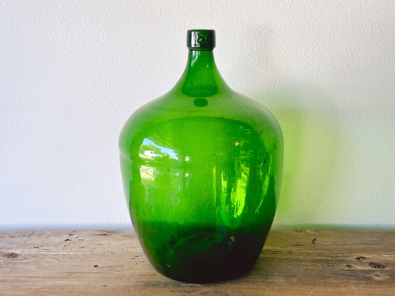Old Green Glass Jugs