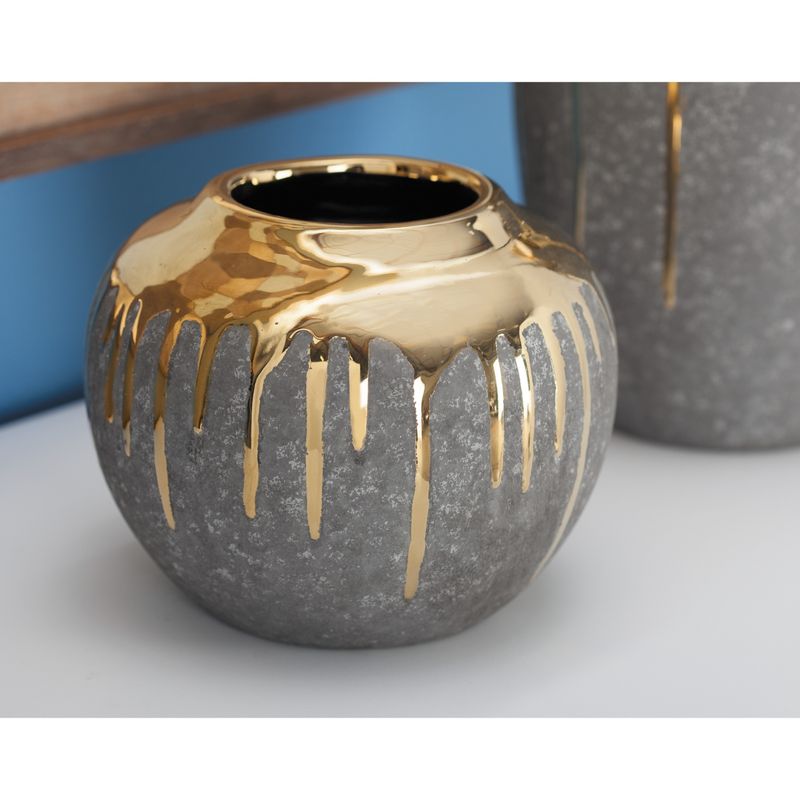 Ceramic Vase With Glaze Drips