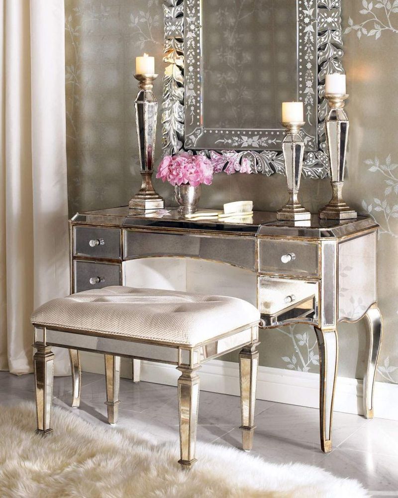 Mirrored Furniture In Sunny Rooms