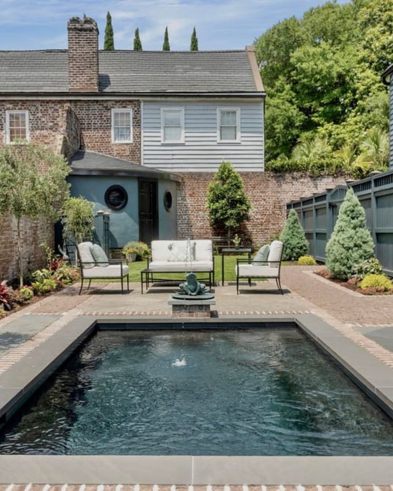 Outdoor Patio And Pool Area