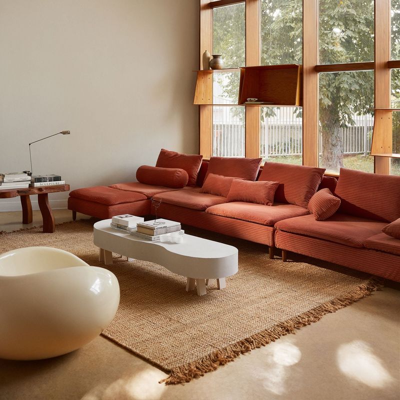 Chunky Low-Profile Modular Sofas