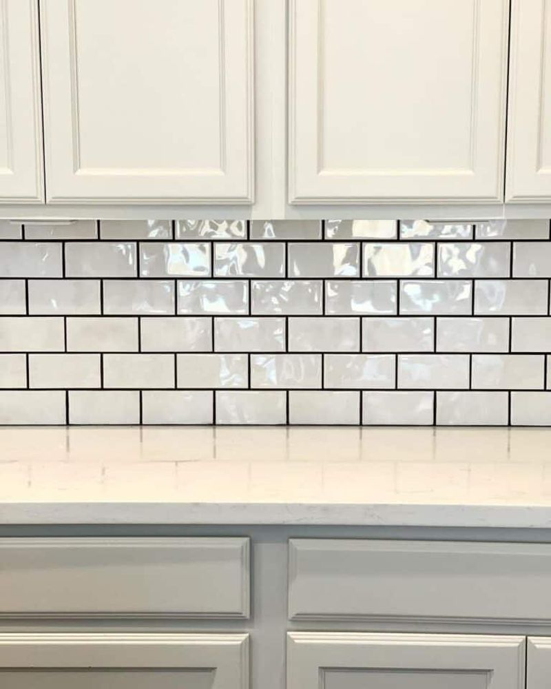 Subway Tile With Dark Grout