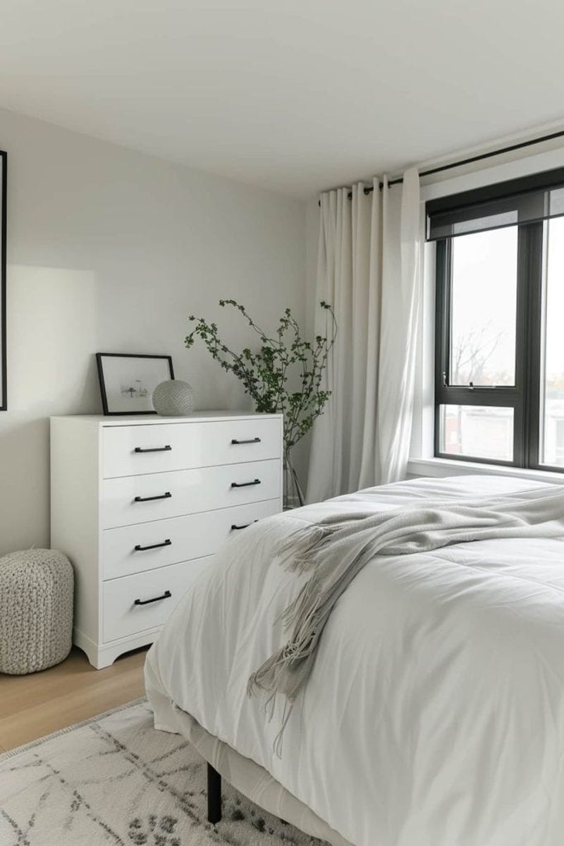 White Furniture With Black Hardware
