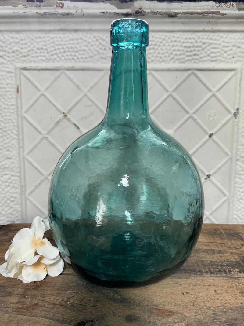 Old Green Glass Jugs
