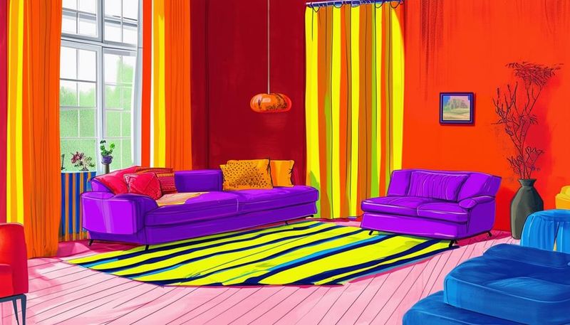 Purple + Yellow (Too Harsh on the Eyes)