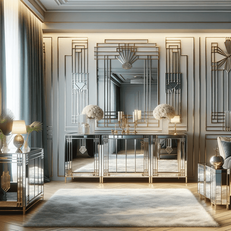 Mirrored Furniture Pieces