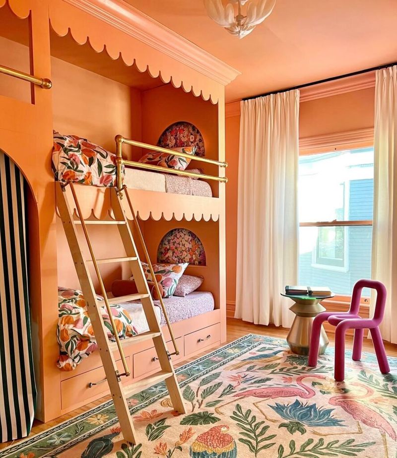 Playful Orange Kids' Rooms