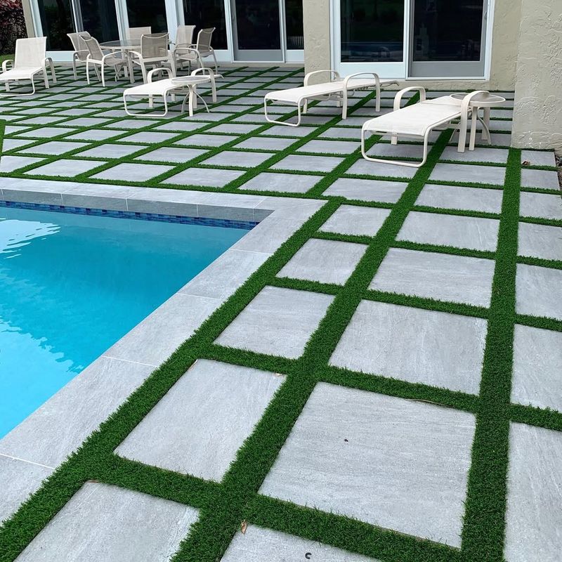 Modern Concrete and Grass Grids