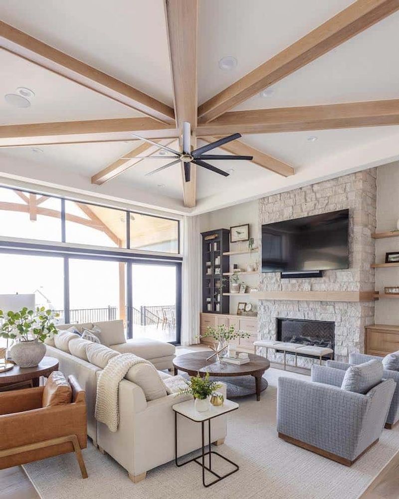 Beams with Integrated Ceiling Fan