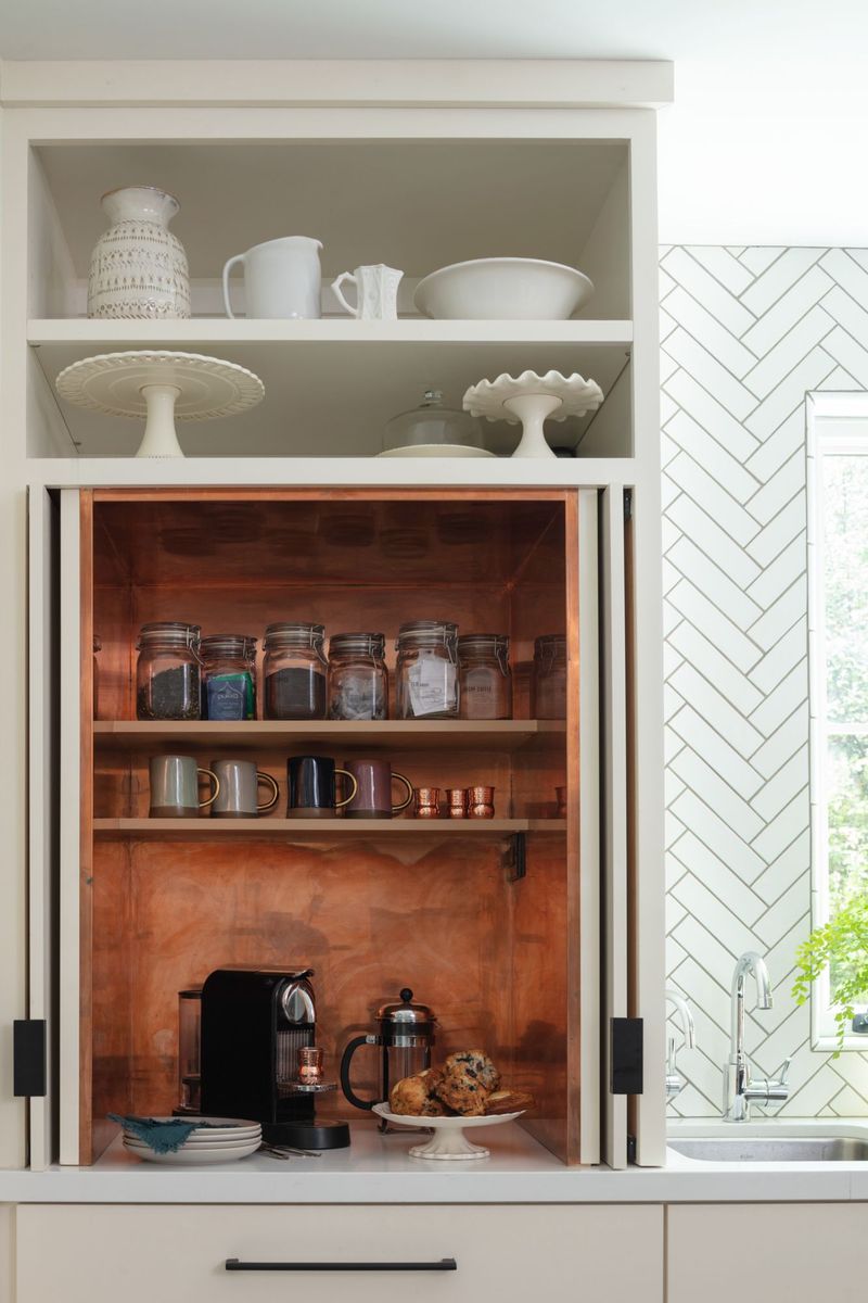 Pantry Door Coffee Setup