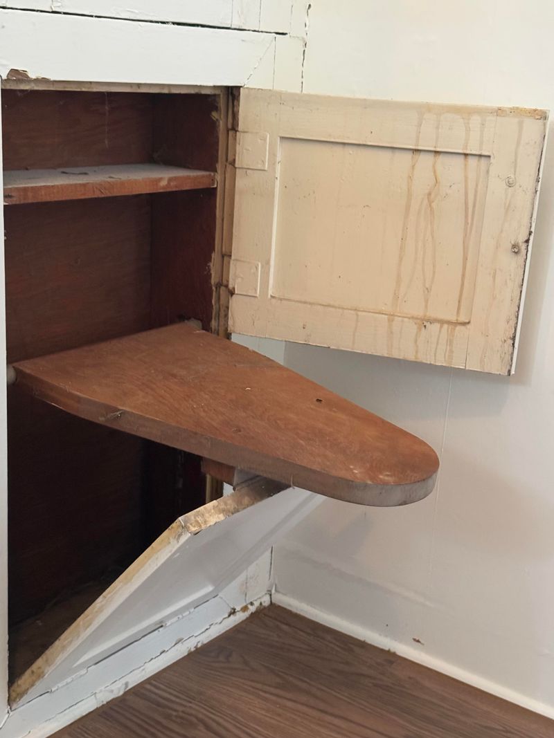 Fold-out ironing boards