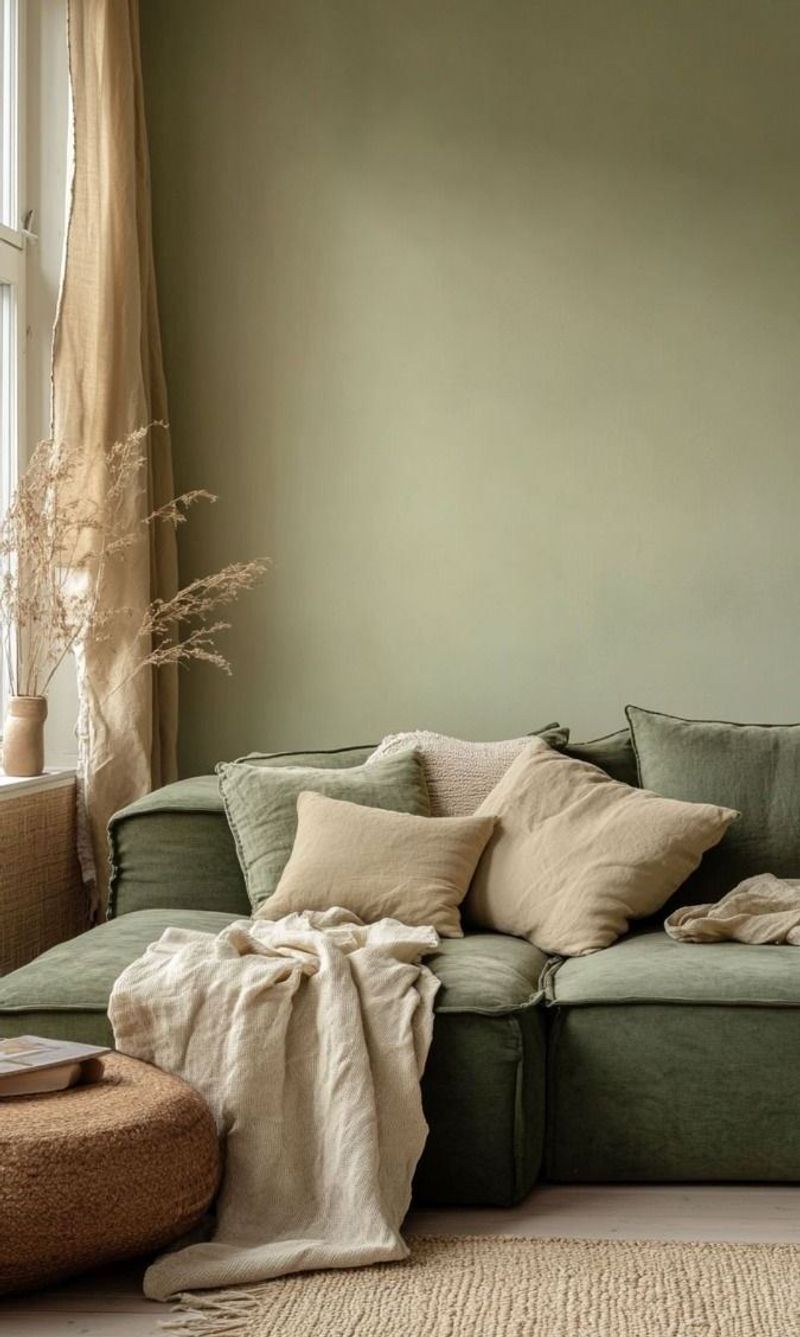 Sage Green And Warm Beige