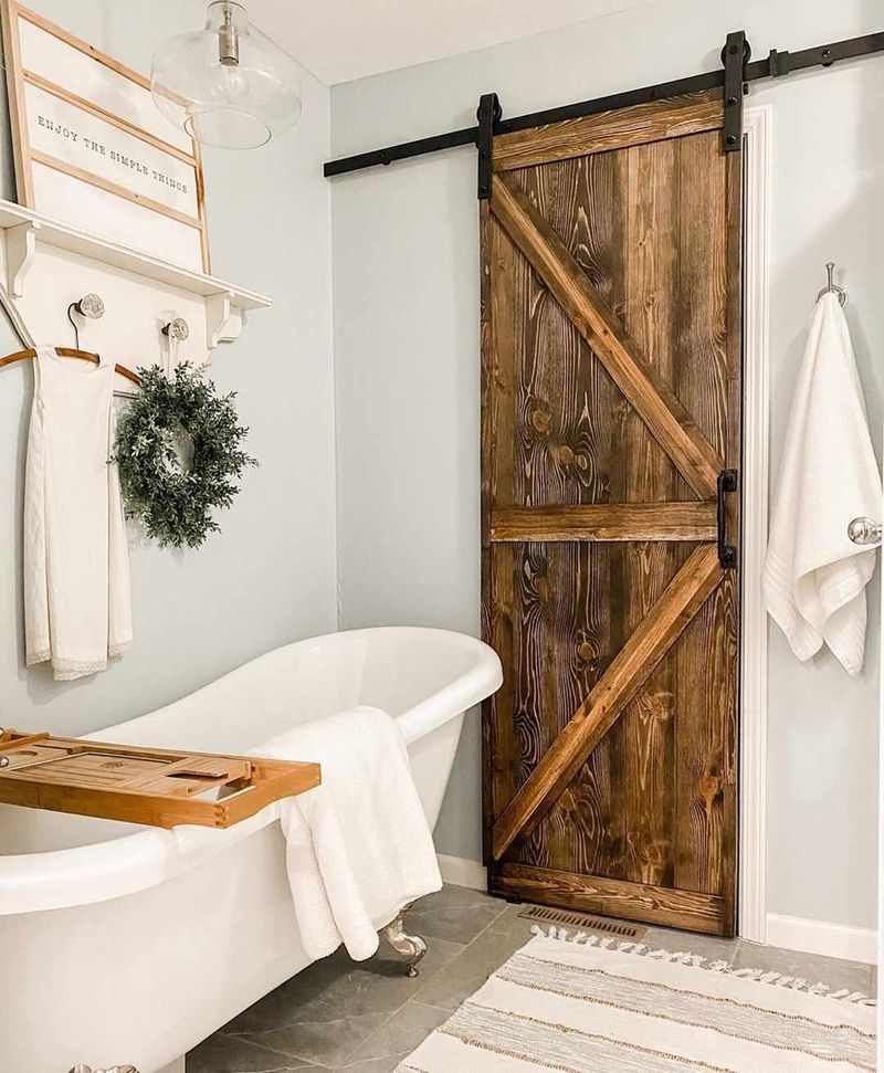 Wooden Bathroom Accents