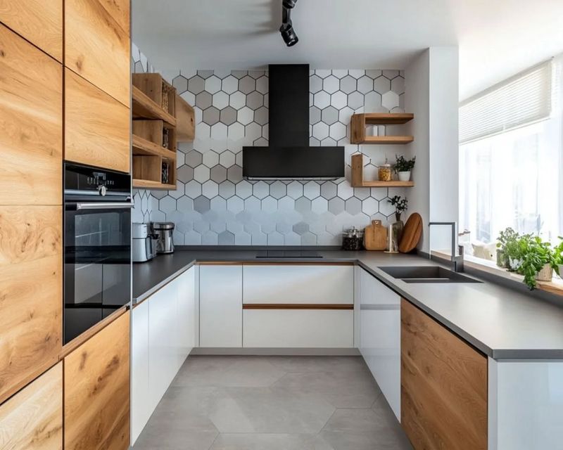 Bold Geometric Patterns For Statement Kitchens