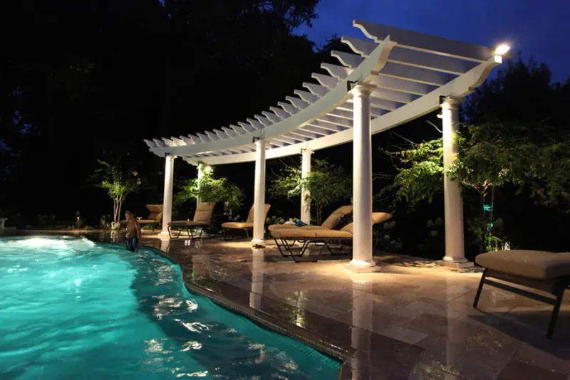 Poolside Pergola Retreats