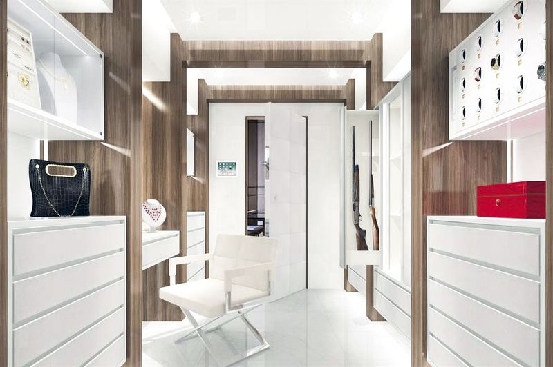 Concealing panic rooms or storm shelters