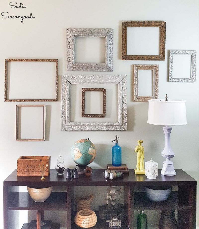 Empty Picture Frames Without Photos