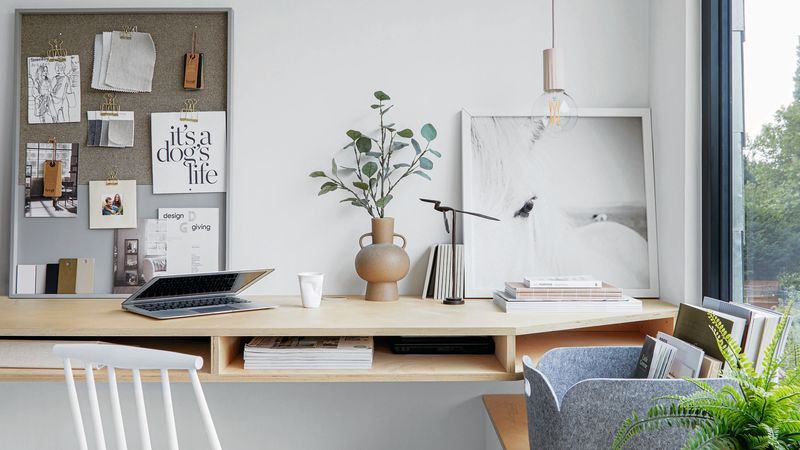 Desk Facing the Wall
