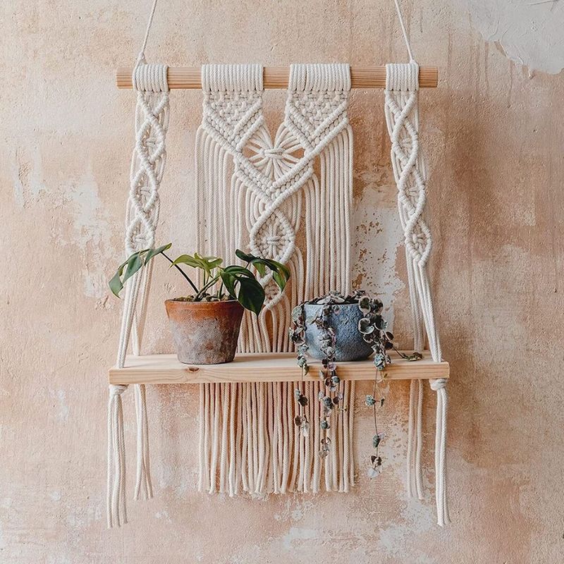 Macrame Wall Hangings And Plant Holders