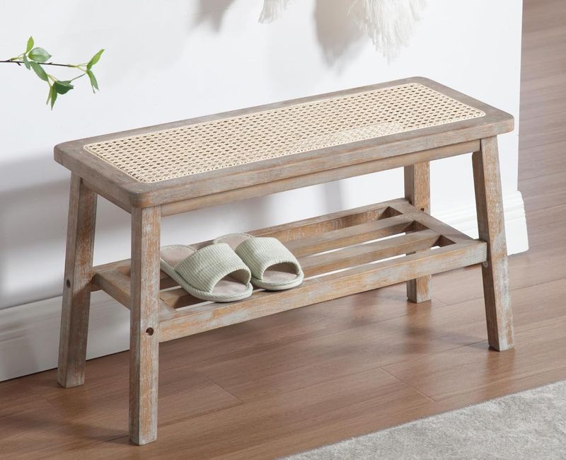 Rattan Bench