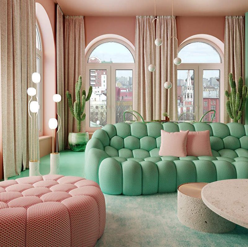 Coral And Mint