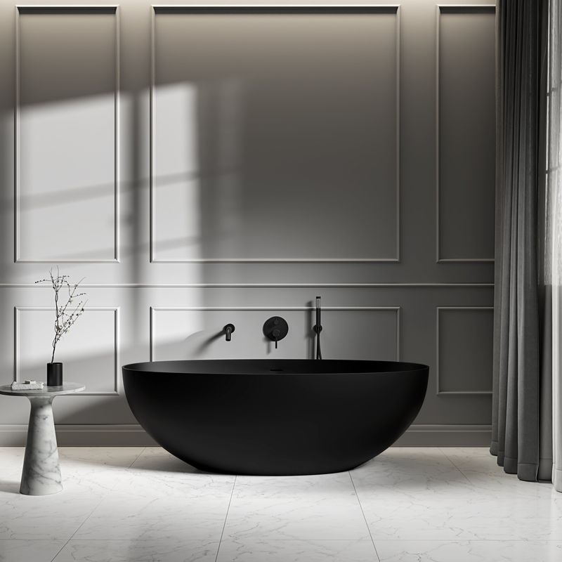 Matte Black Soaking Tubs