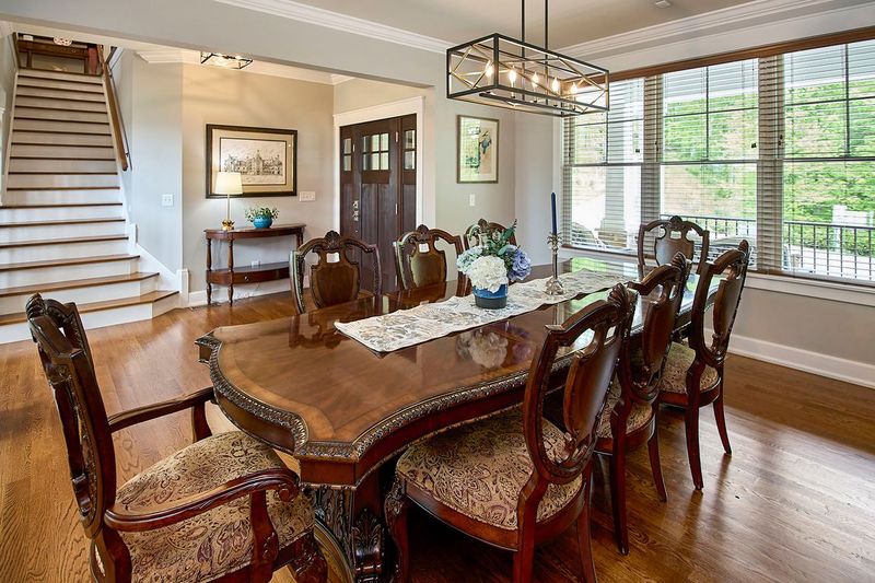 Formal Dining Room with Crystal Chandelier