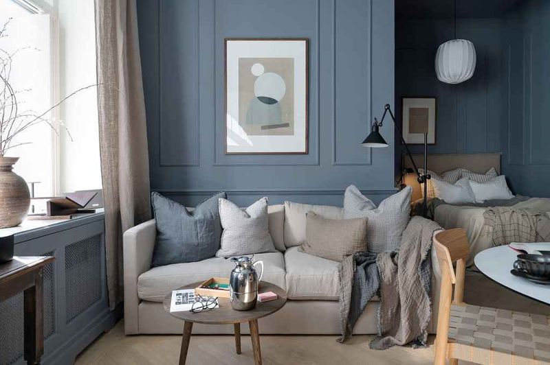 Greige And Dusty Blue