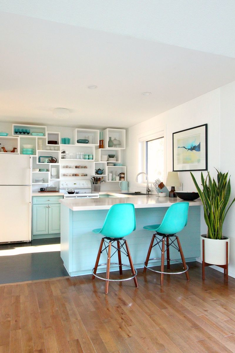 Paint Interior Cabinet Surfaces In Surprise Colors