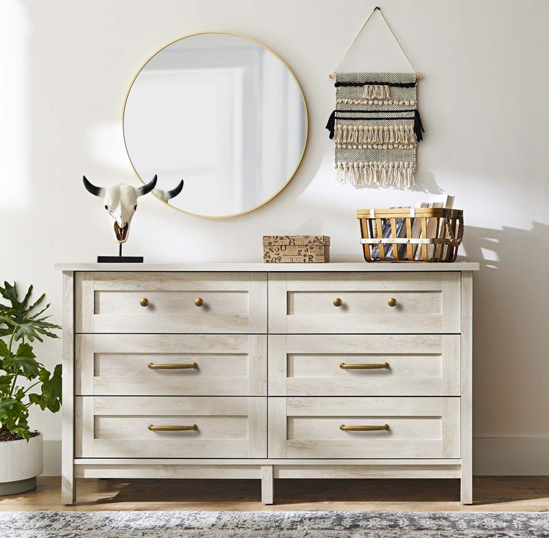 Add Brass Drawer Pulls To Dressers