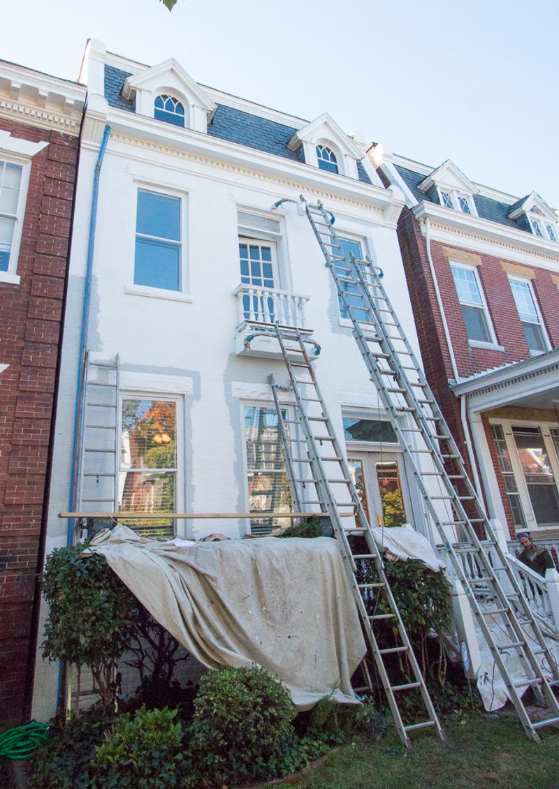 Painting brick walls white