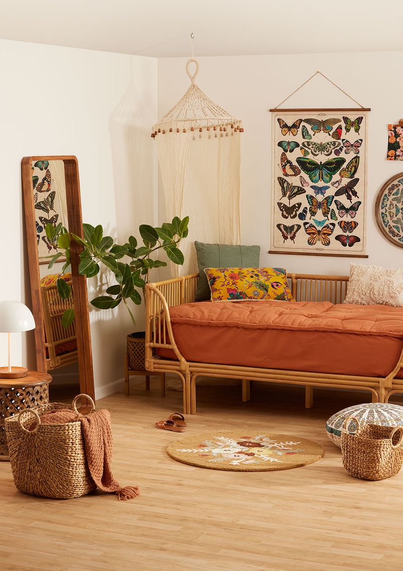 Rattan Daybeds with Bohemian Flair