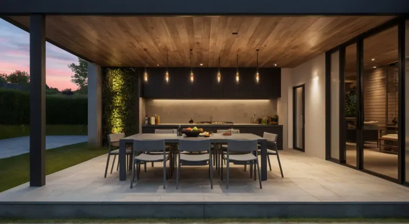 Sheltered Covered Patio