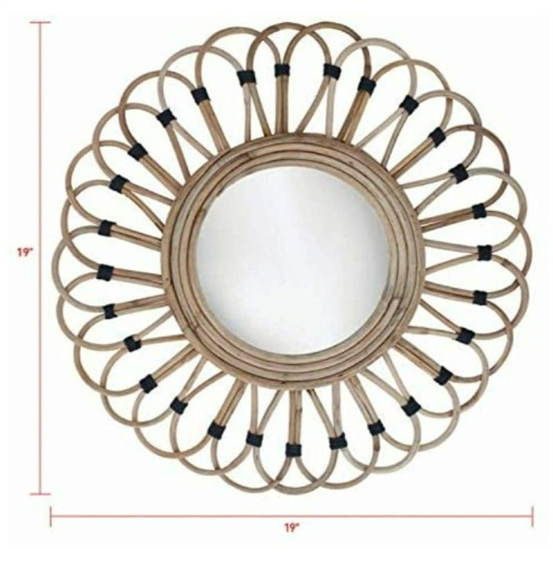 Rattan Wall Mirror Added as Focal Point