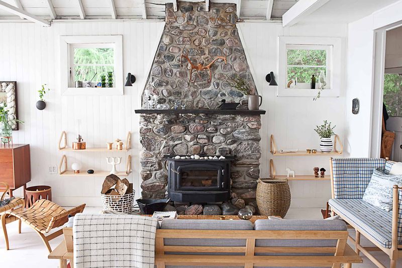 Heavy Stone Fireplaces