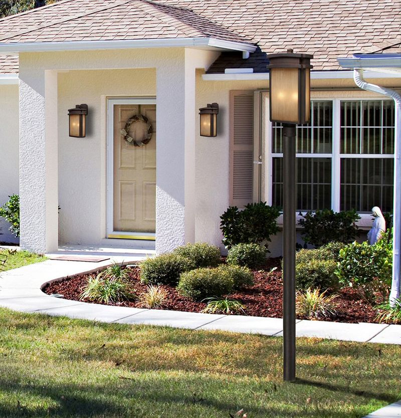 Mismatched Outdoor Lighting Fixtures