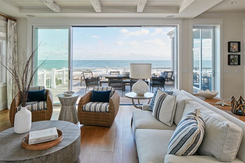 Whitewashed Beams for Coastal Vibes