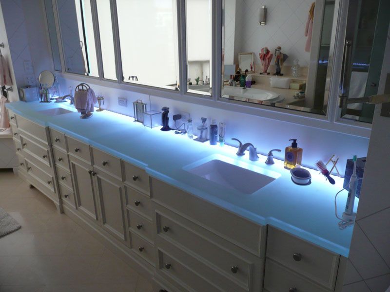 Colored Glass Countertops