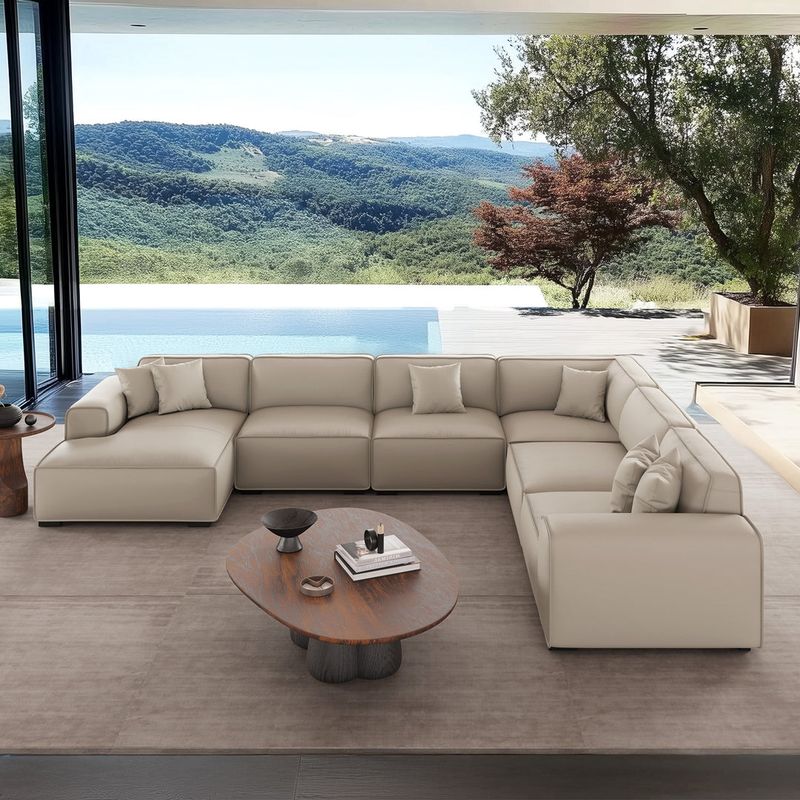 Leather Lawson Sectional