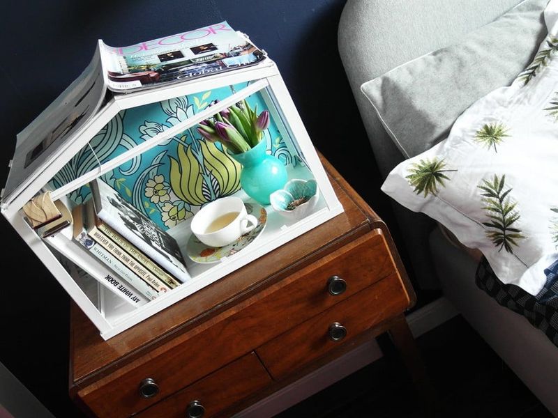 Use a Nightstand as a Mini Greenhouse Base