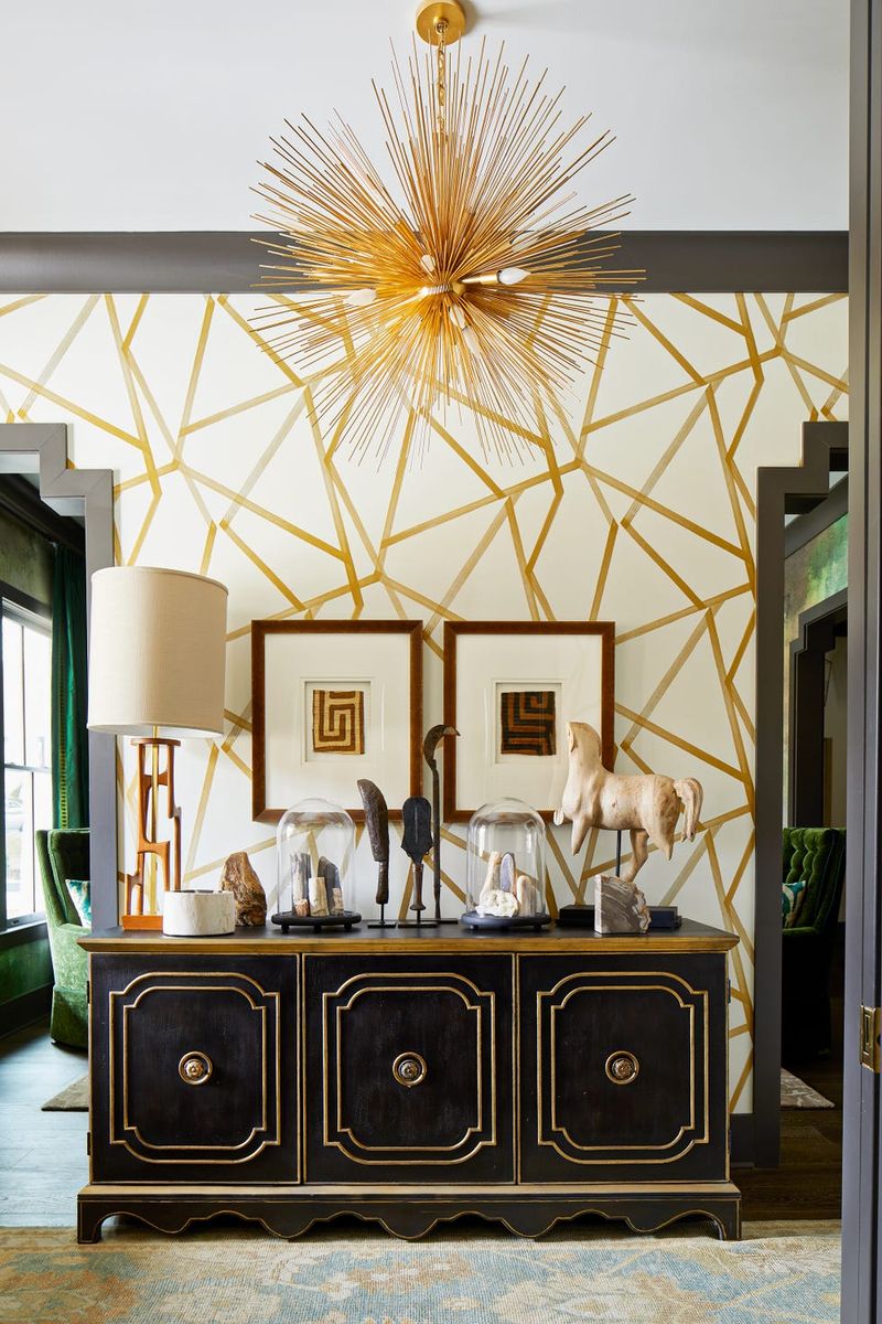 Use metallics for a touch of glam
