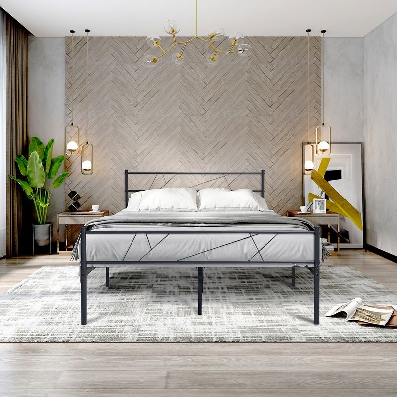 Scandinavian Simple Metal Bed