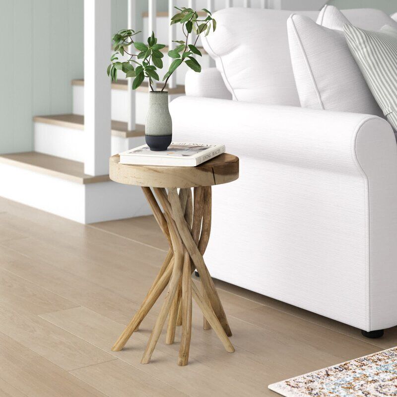 Bleached Wood Side Tables
