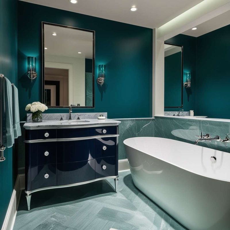 Teal And Royal Blue