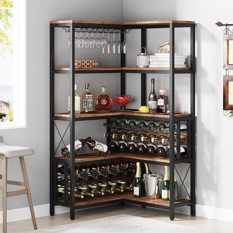 Corner Wine Rack Storage