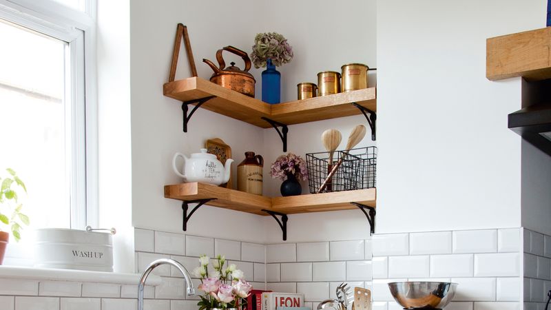 Corner Open Shelving Units