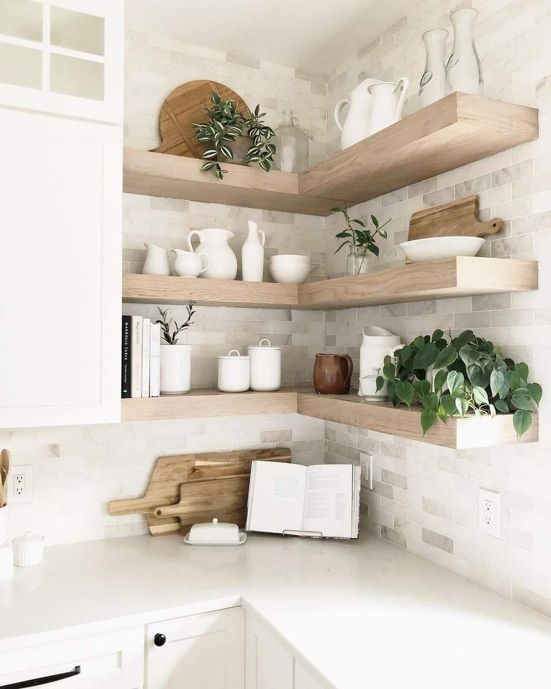 Floating Corner Shelves