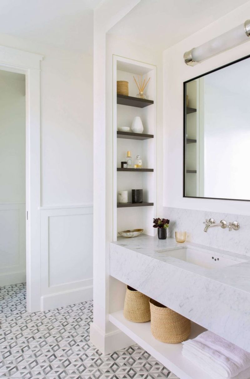 Recessed Storage Hides In Walls